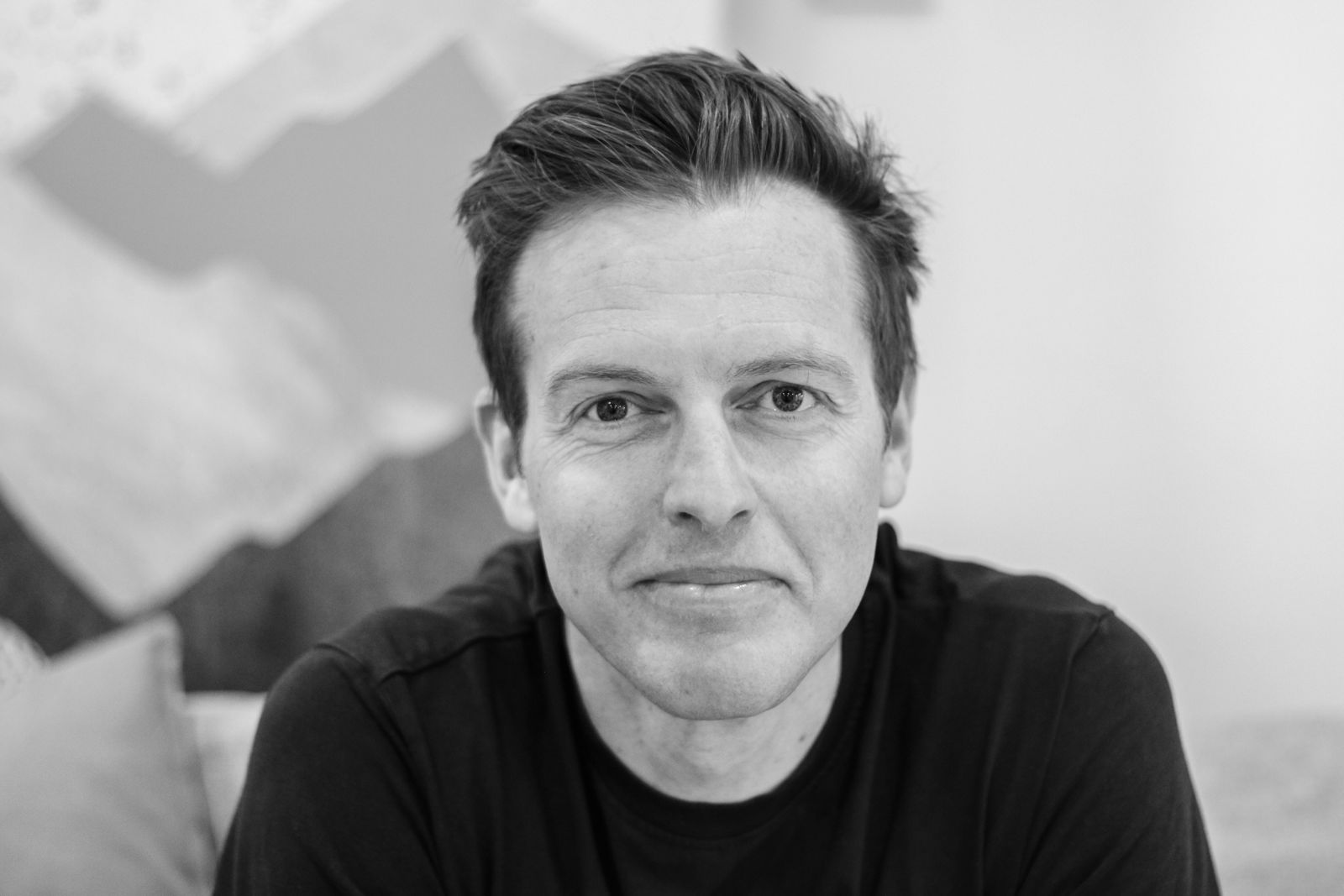 Black and white portrait of Ed Cornfield